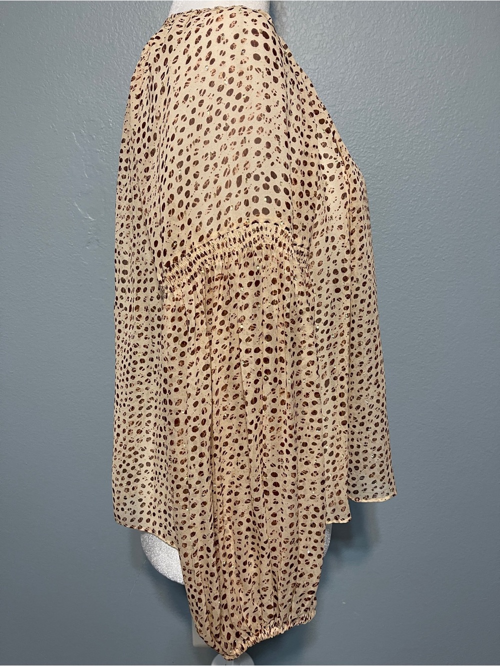 Ulla Johnson Bellita Silk Floral Sheer Blouse Boho Quiet Luxury Romantic Size 10 - Picture 5 of 10